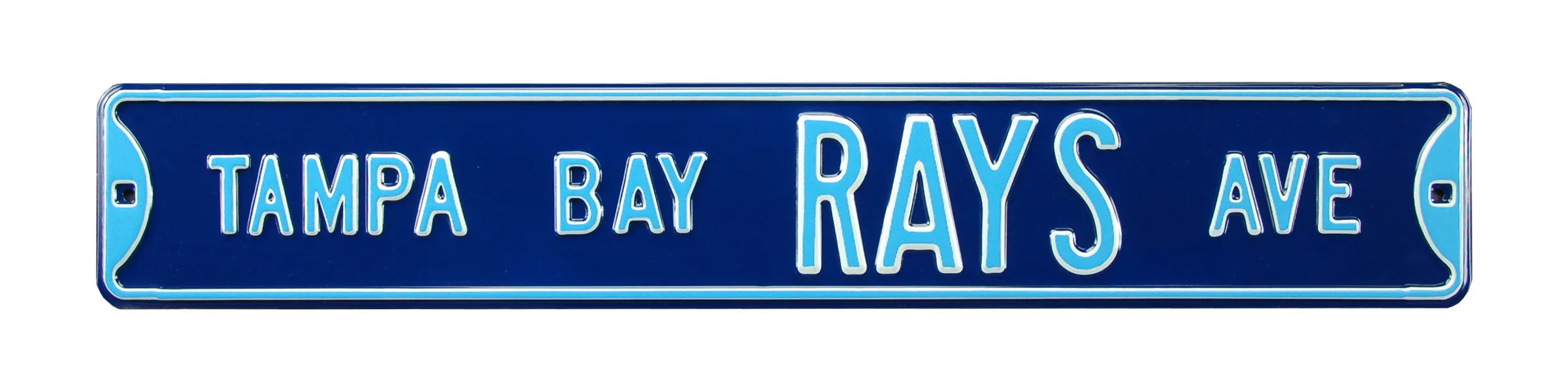 Tampa Bay Rays Steel Street Sign-TAMPA BAY RAYS AVE