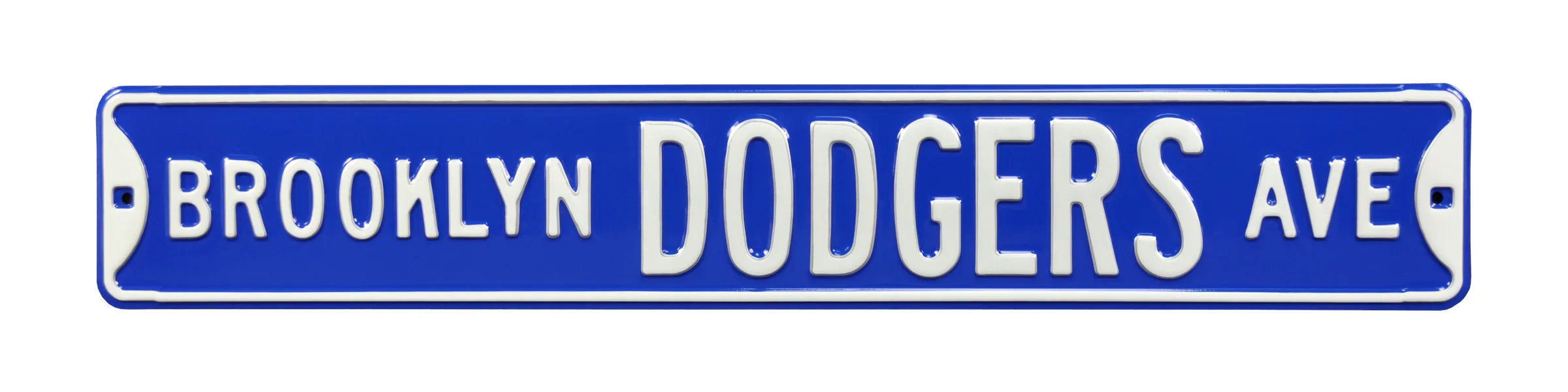 Brooklyn Dodgers Steel Street Sign-BROOKLYN DODGERS AVE