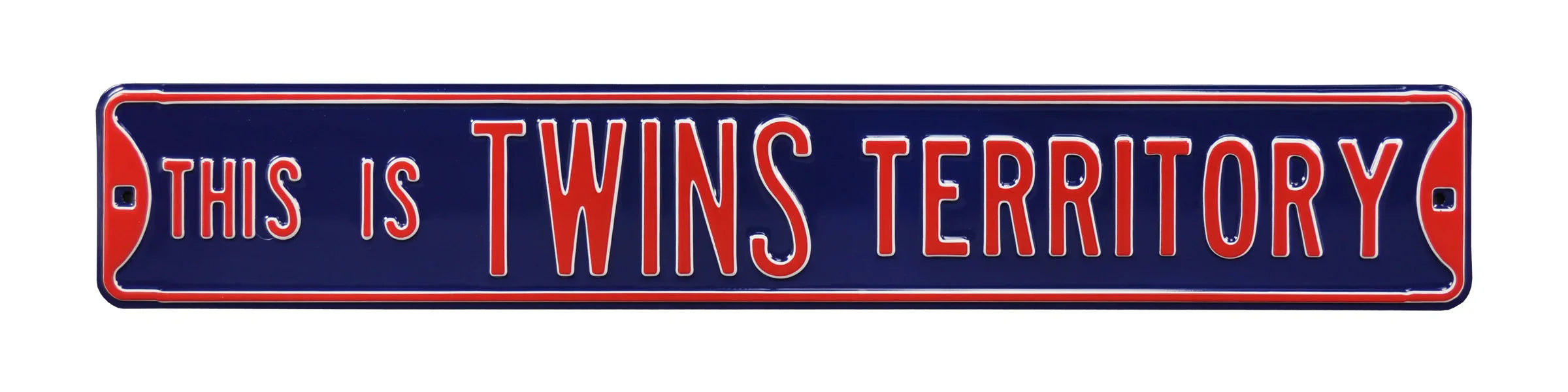 Minnesota Twins Steel Street Sign-THIS IS TWINS TERRITORY