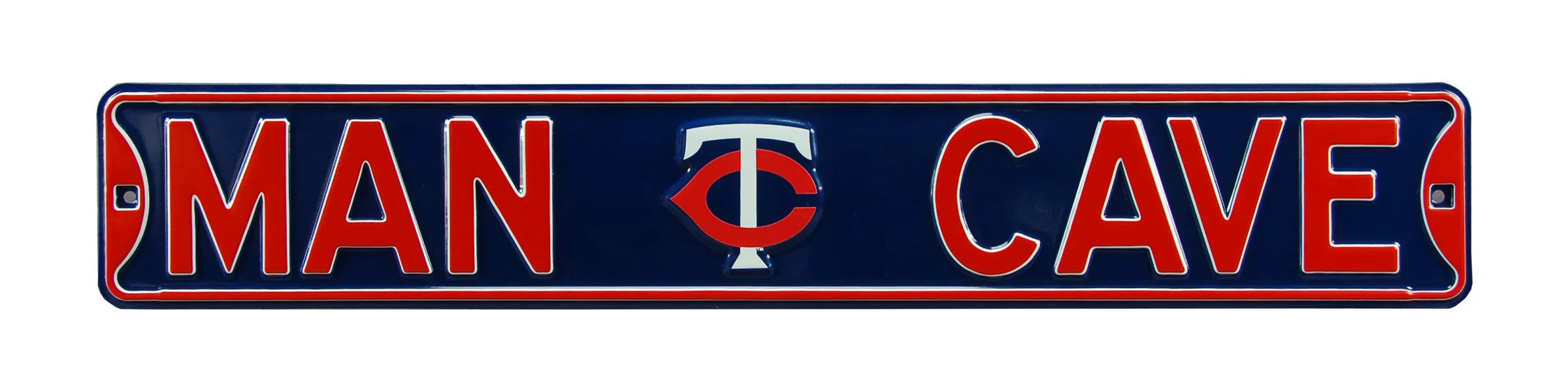 Minnesota Twins Steel Street Sign with Logo-MAN CAVE