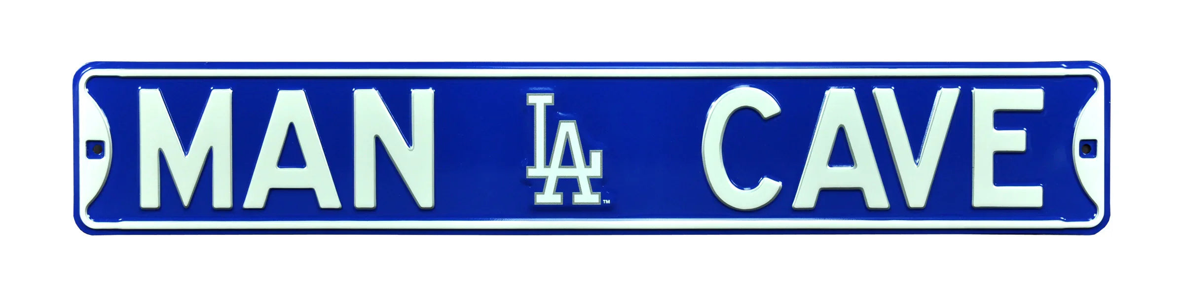 Los Angeles Dodgers Steel Street Sign with Logo-MAN CAVE
