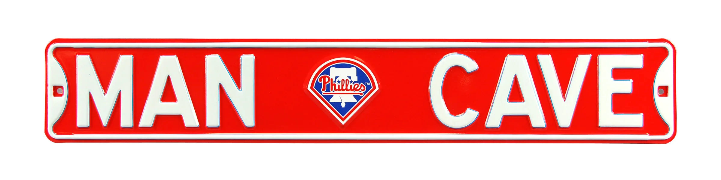 Philadelphia Phillies Steel Street Sign with Logo-MAN CAVE