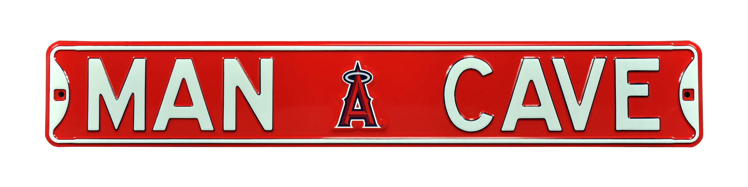Los Angeles Angels Steel Street Sign with Logo-MAN CAVE