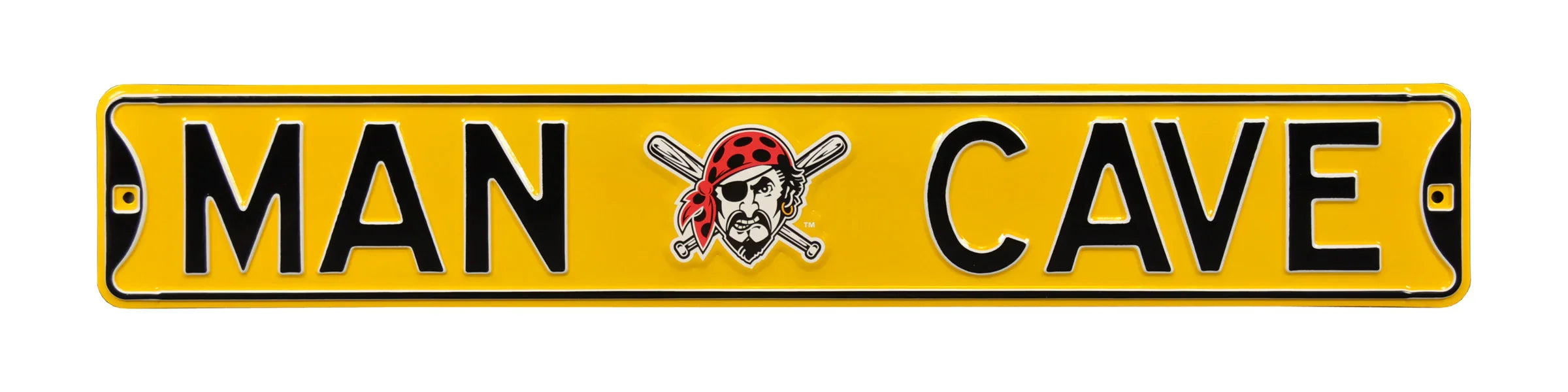 Pittsburgh Pirates Steel Street Sign with Logo-MAN CAVE