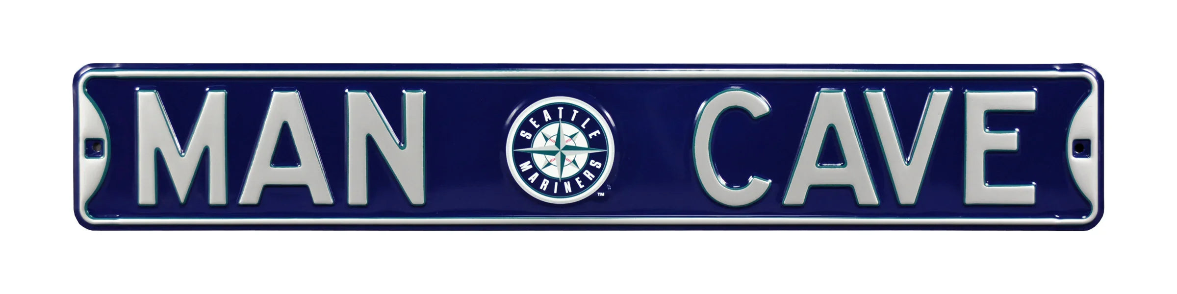 Seattle Mariners Steel Street Sign with Logo-MAN CAVE