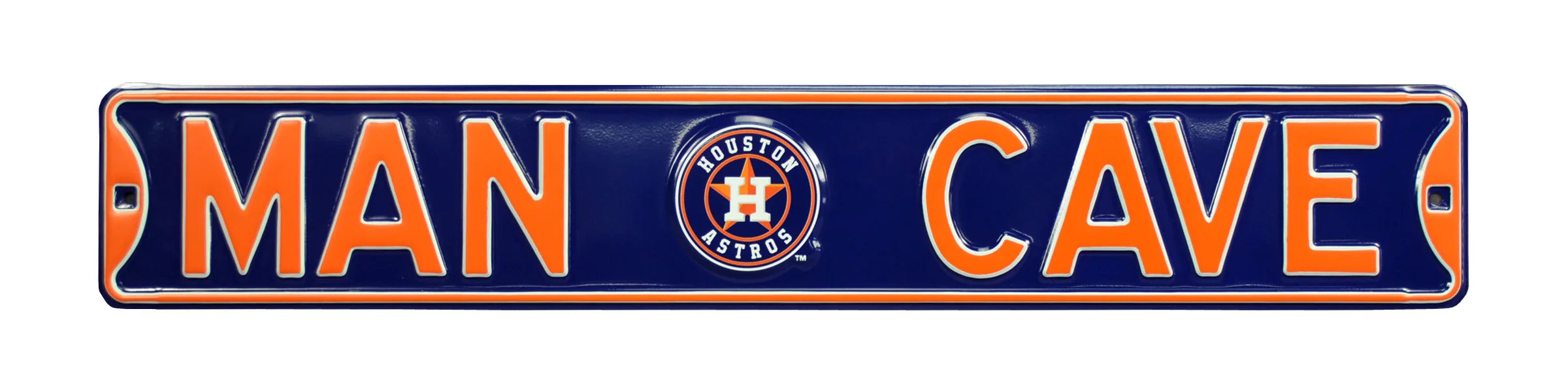 Houston Astros Steel Street Sign with Logo-MAN CAVE