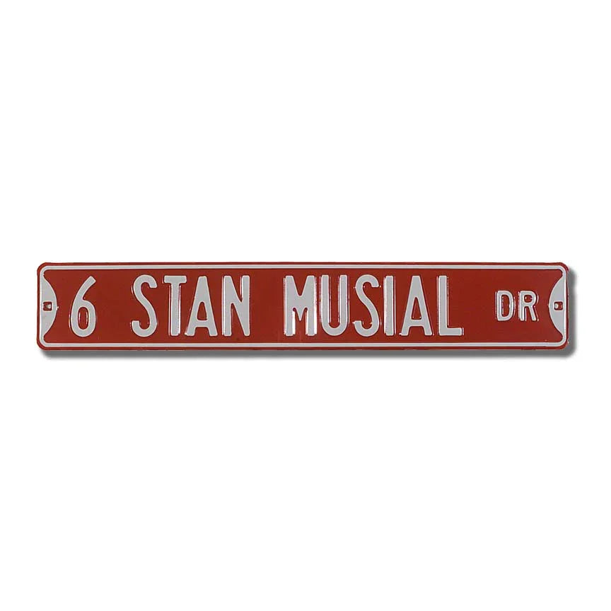 St Louis Cardinals Steel Street Sign-6 STAN MUSIAL DR
