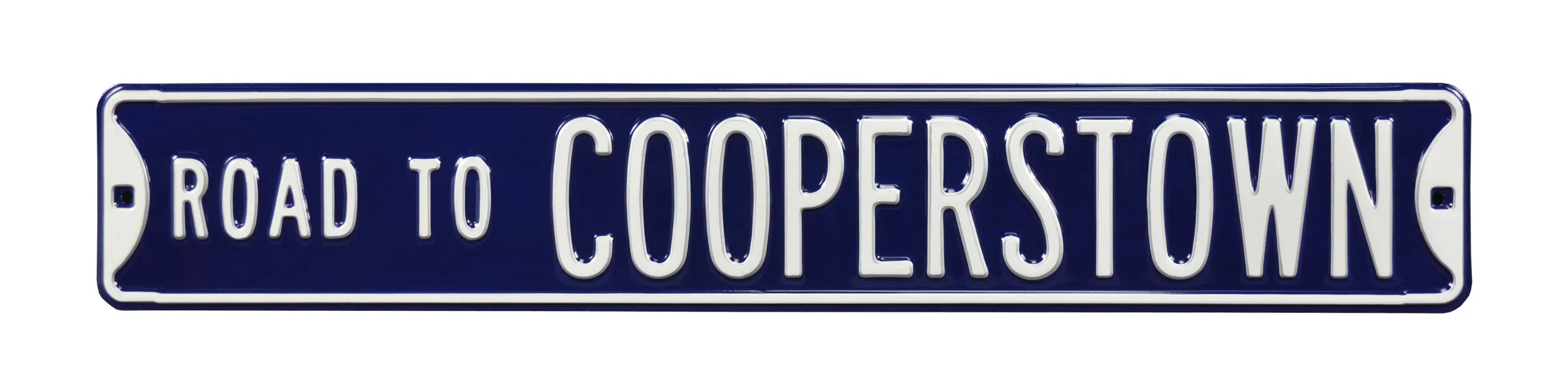 New York Yankees Steel Street Sign-ROAD TO COOPERSTOWN