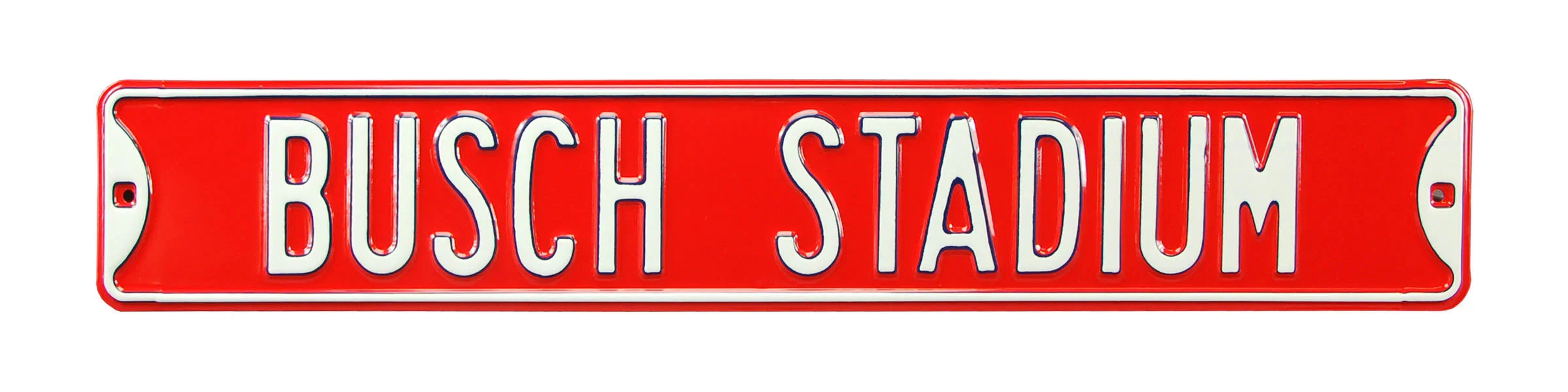 St Louis Cardinals Steel Street Sign-BUSCH STADIUM