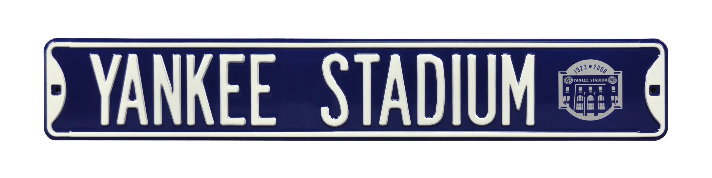 New York Yankees Steel Street Sign with Logo-YANKEE STADIUM w/ 2008 Stadium Logo