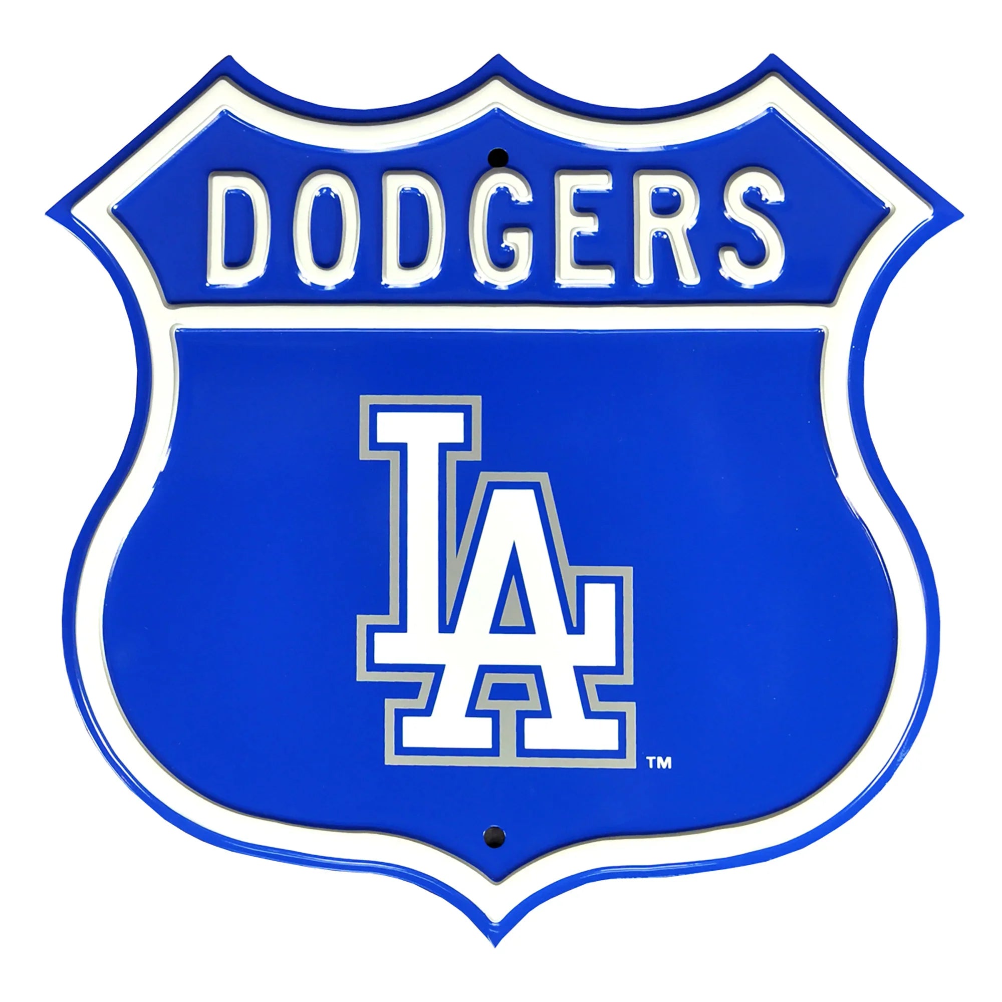 Los Angeles Dodgers Steel Route Sign-Primary Logo