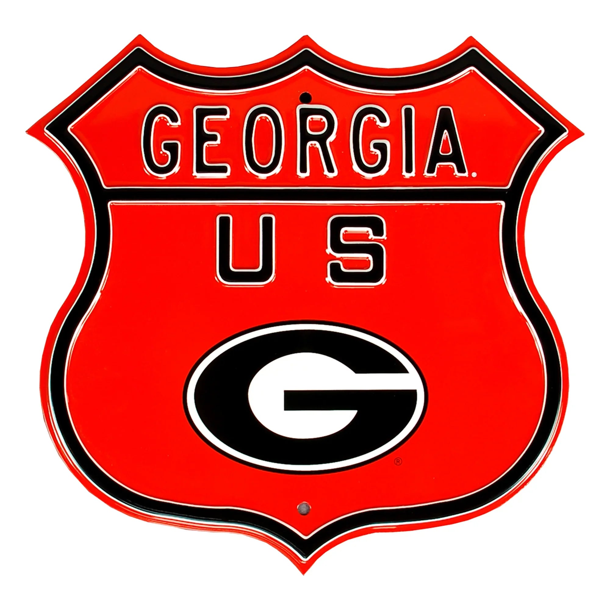 Georgia Bulldogs  Steel Route Sign Logo