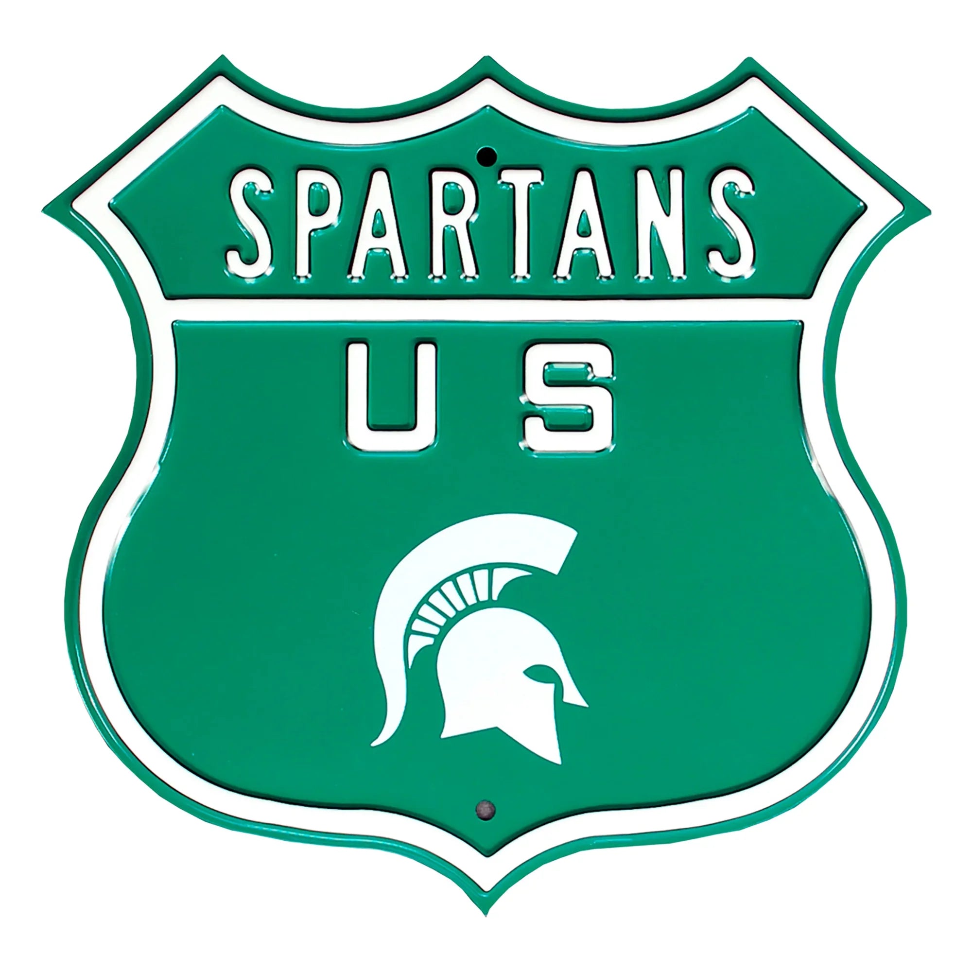 Michigan State Spartans  Steel Route Sign US Logo