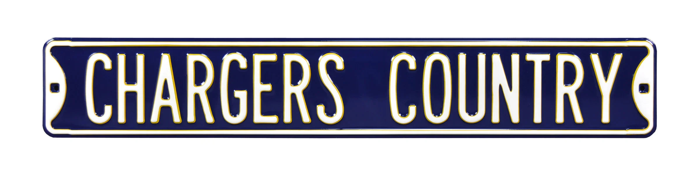 Los Angeles Chargers Steel Street Sign-CHARGERS COUNTRY