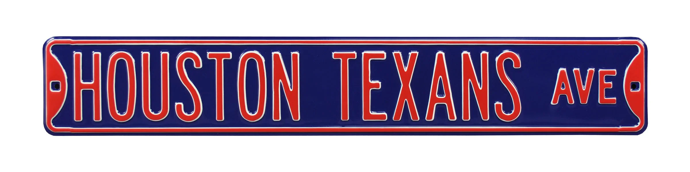 Houston Texans Steel Street Sign-HOUSTON TEXANS AVE