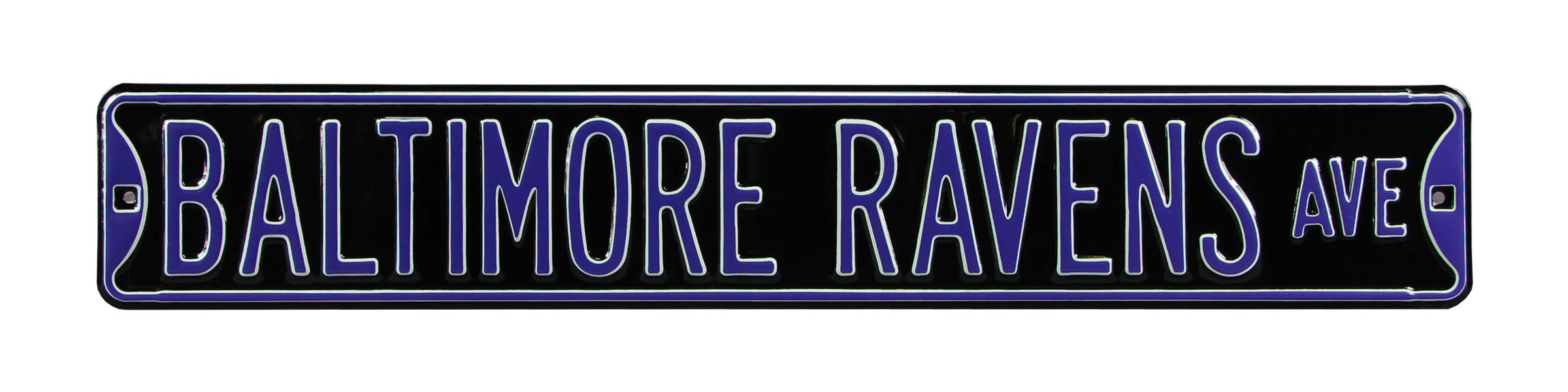 Baltimore Ravens Steel Street Sign-BALTIMORE RAVENS AVE