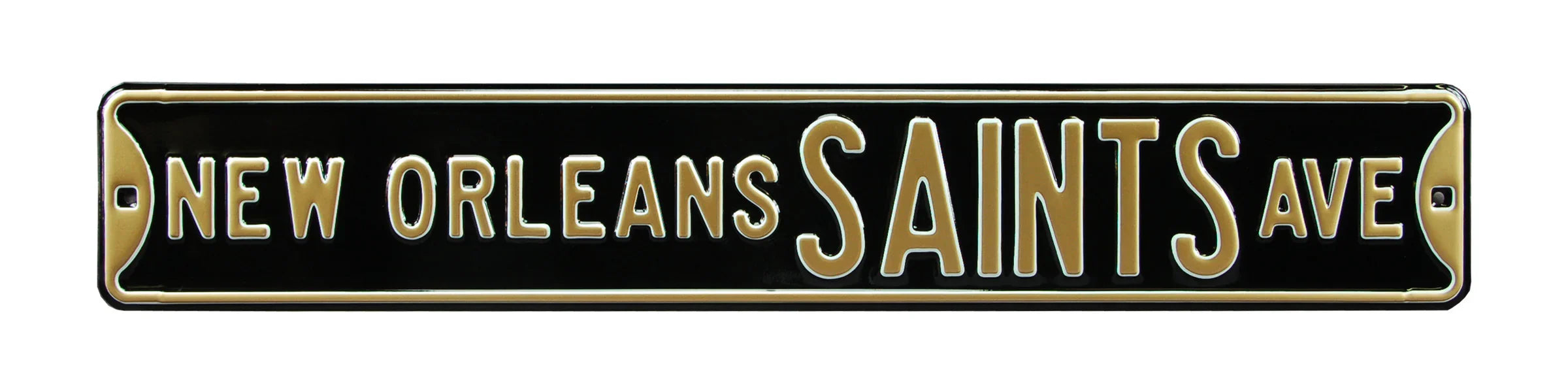 New  Orleans Saints Steel Street Sign-NEW ORLEANS SAINTS AVE
