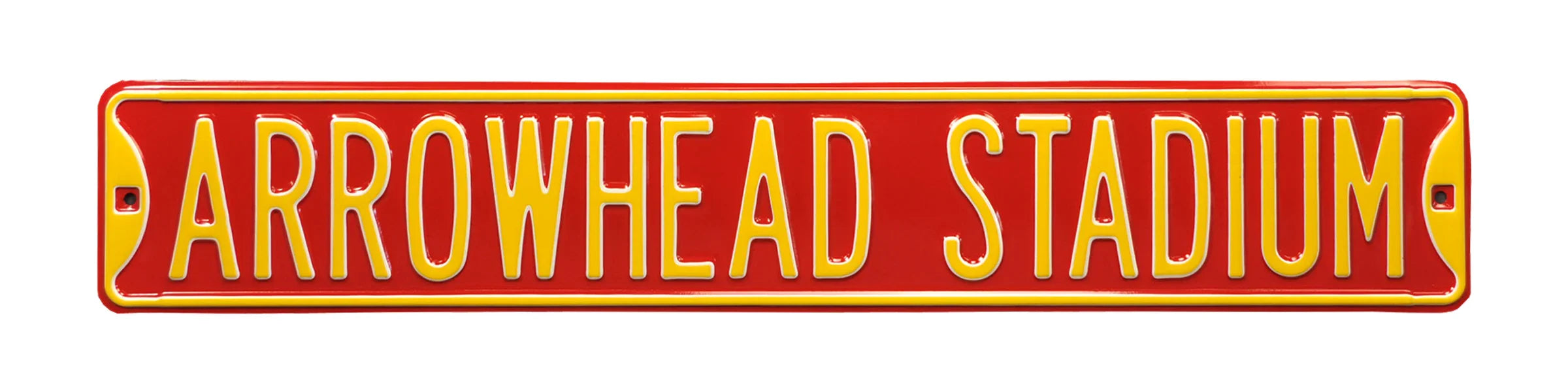 Kansas City Chiefs Steel Street Sign-ARROWHEAD STADIUM