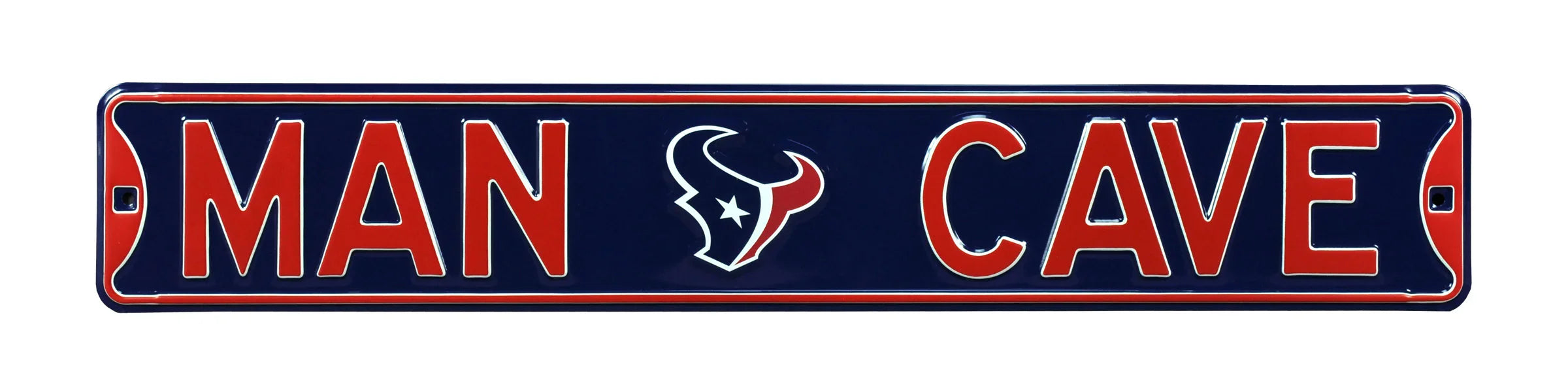 Houston Texans Steel Street Sign with Logo-MAN CAVE