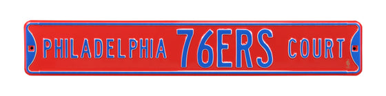 Philadelphia 76ers Steel Street Sign-PHILADELPHIA 76ERS CT