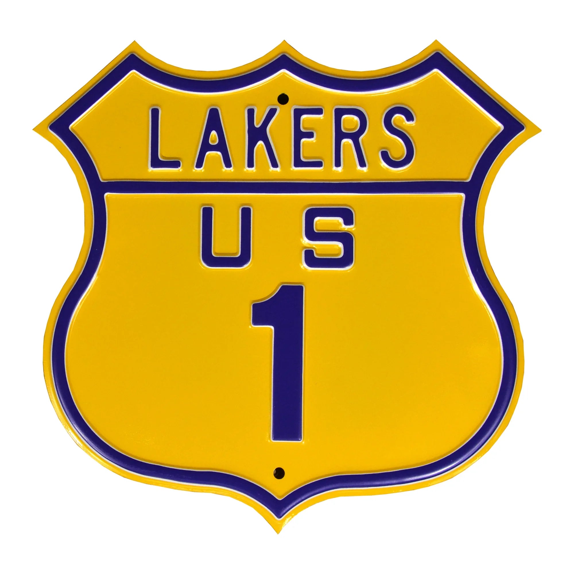 Los Angeles Lakers Steel Route Sign