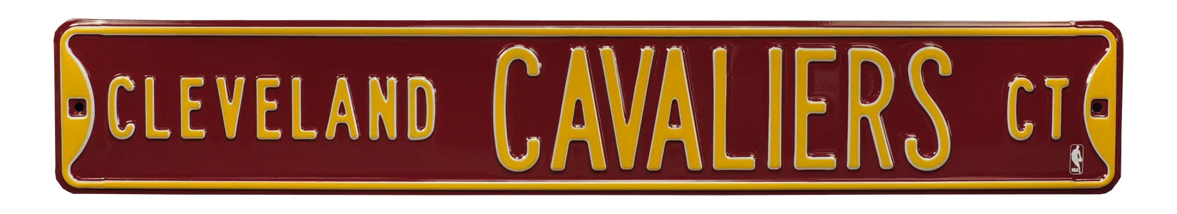 Cleveland Cavaliers Steel Street Sign-CLEVELAND CAVALIERS CT