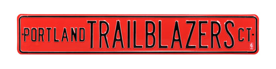 Portland TrailBlazers Steel Street Sign-PORTLAND TRAIL BLAZERS CT