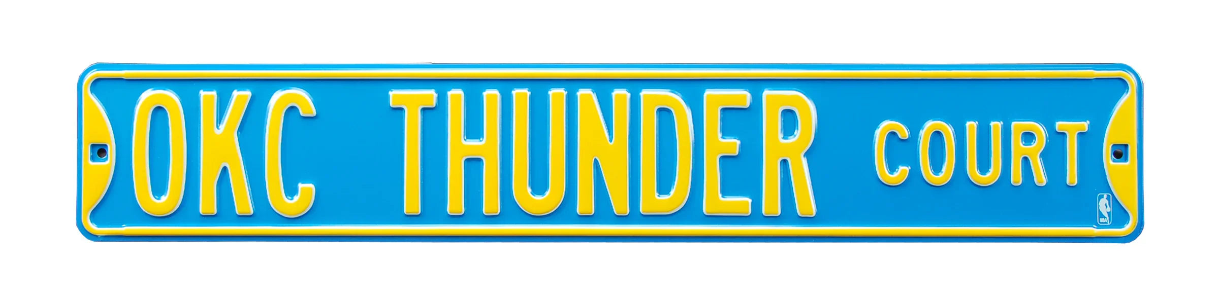 Oklahoma City Thunder Steel Street Sign-OKC THUNDER COURT