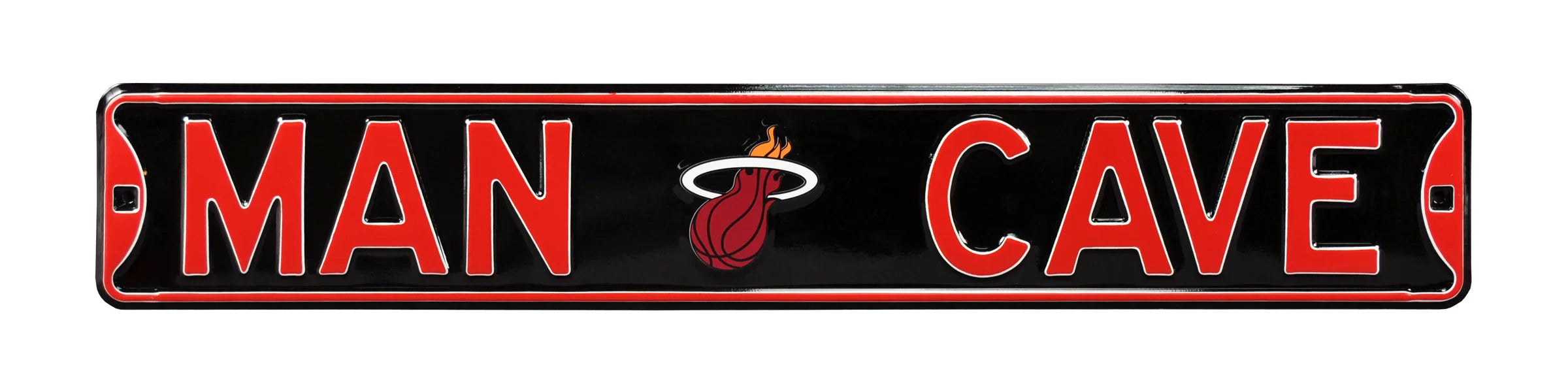 Miami Heat Steel Street Sign with Logo-MAN CAVE