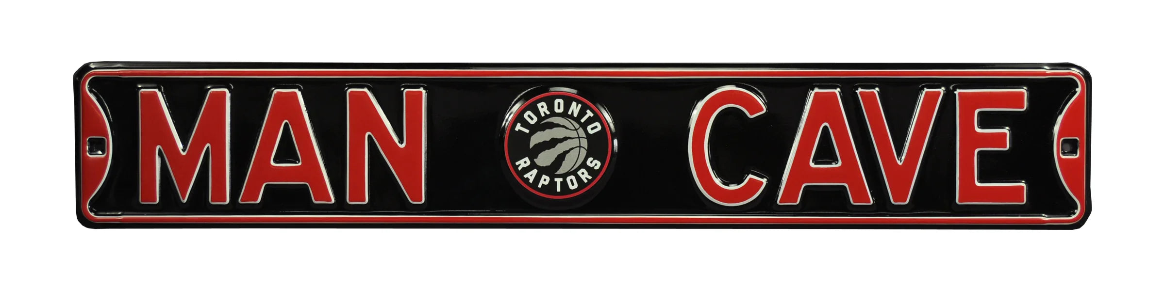 Toronto Raptors Steel Street Sign with Logo-MAN CAVE