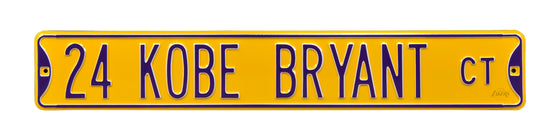 Los Angeles Lakers Steel Street Sign-24 KOBE BRYANT CT