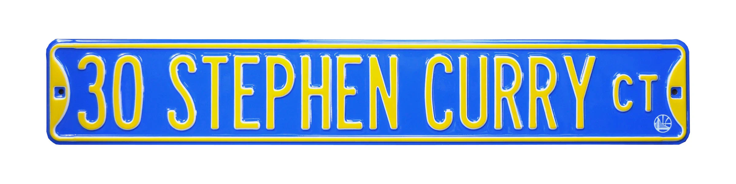 Golden State Warriors Steel Street Sign-30 STEPHEN CURRY CT