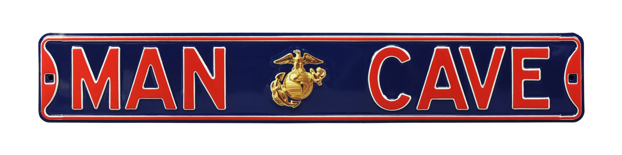 USMC Steel Street Sign-MAN CAVE Enlisted Marine