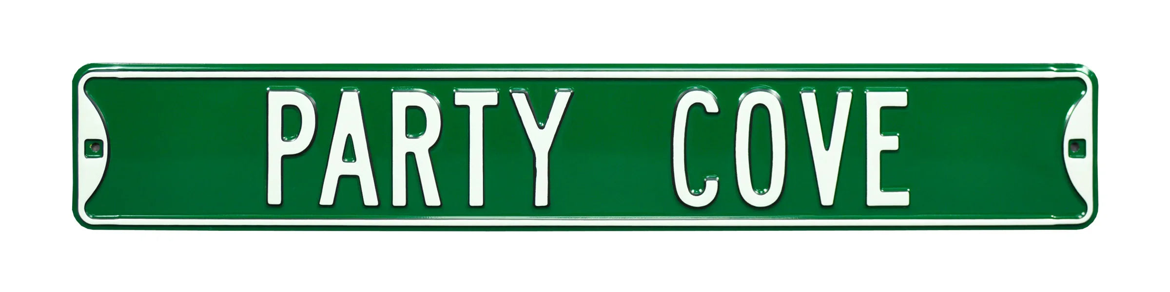 Fishing Steel Street Sign-PARTY COVE