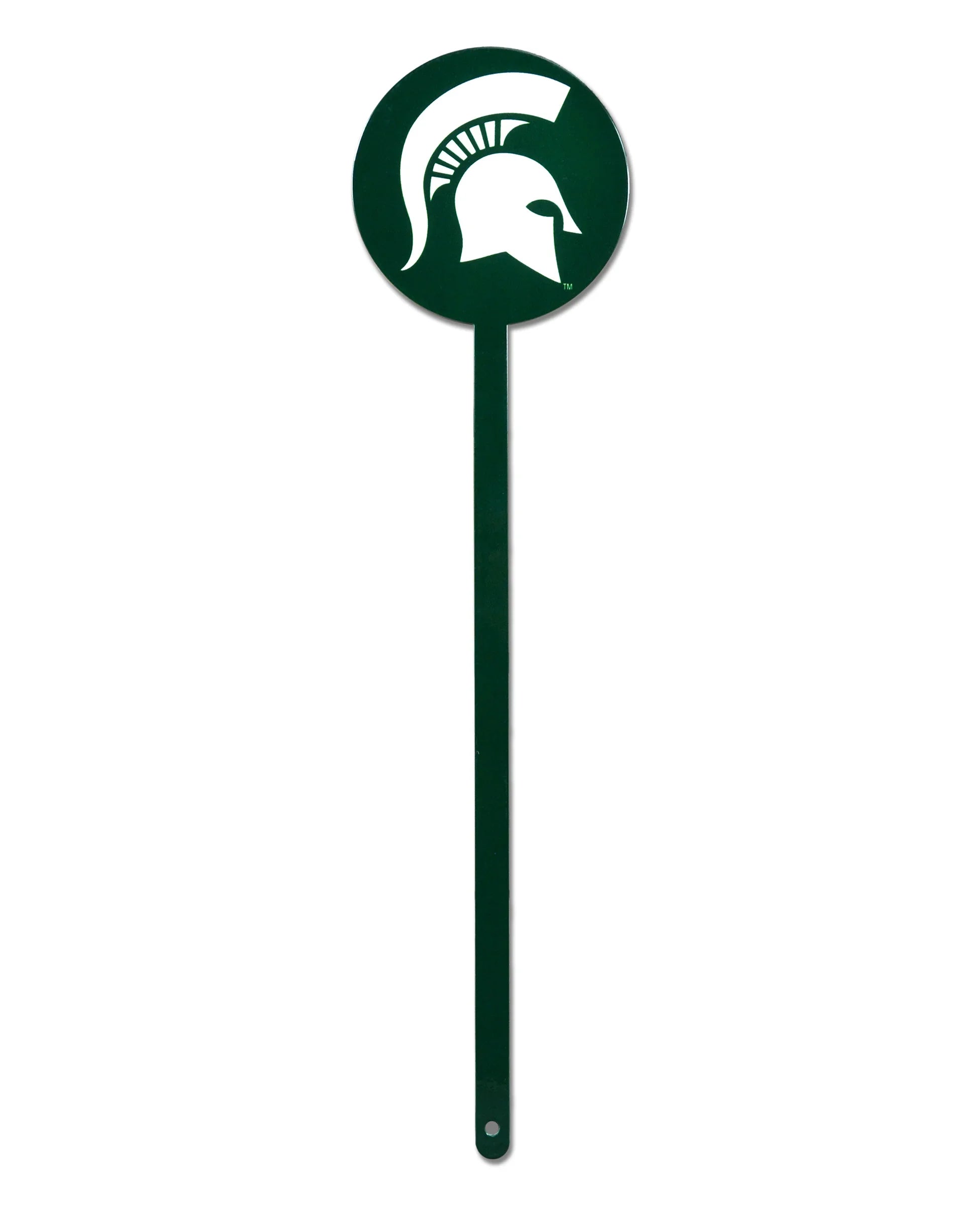 Michigan State Spartans Laser Cut Steel Garden Stake-Green