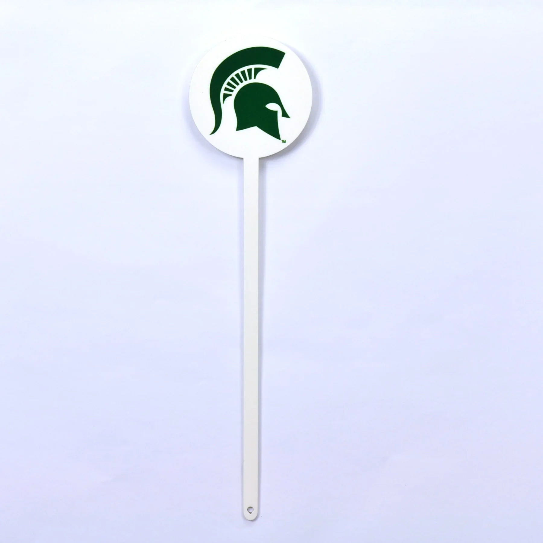Michigan State Spartans Laser Cut Steel Garden Stake-White