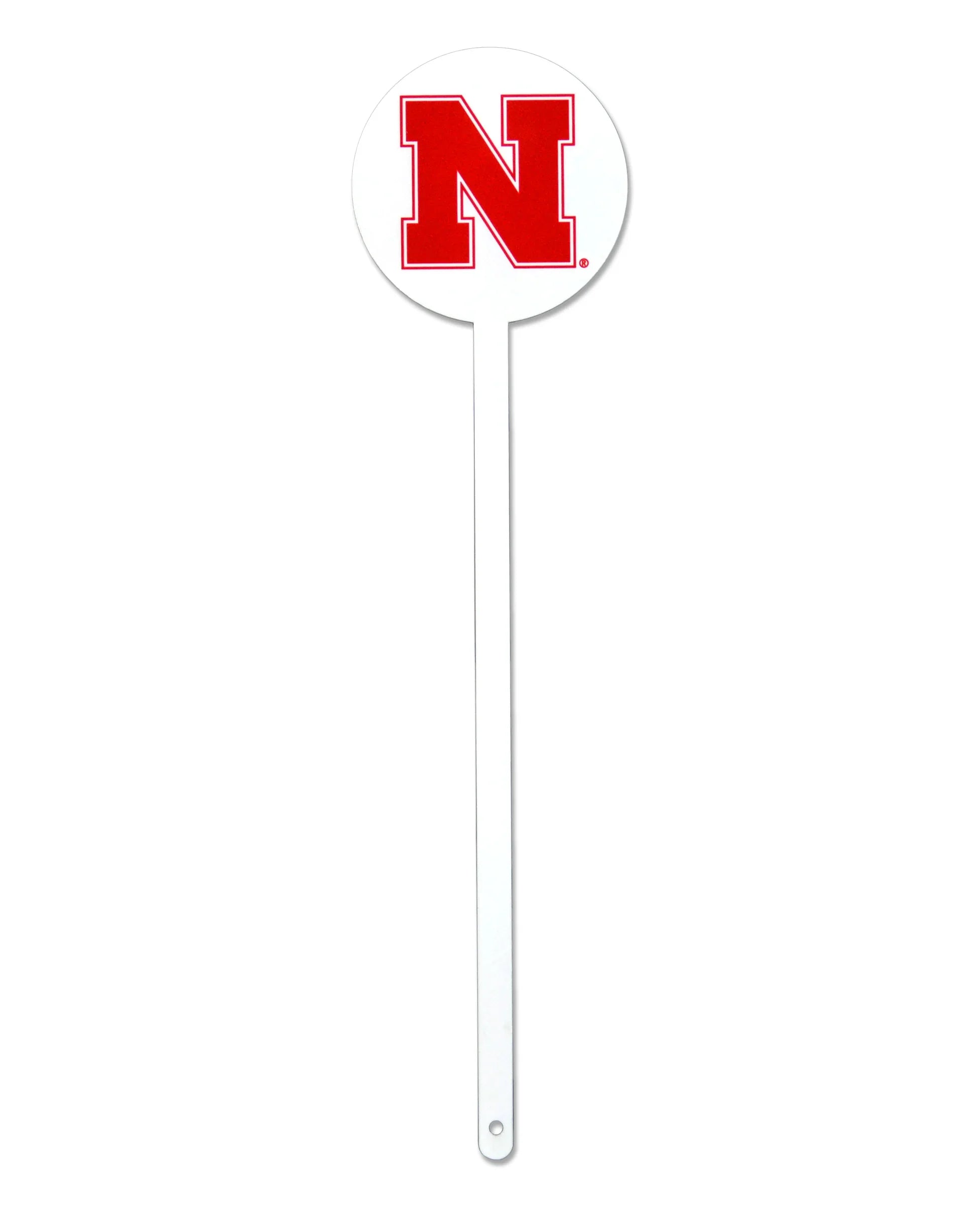 Nebraska Cornhuskers Laser Cut Steel Garden Stake-Block N