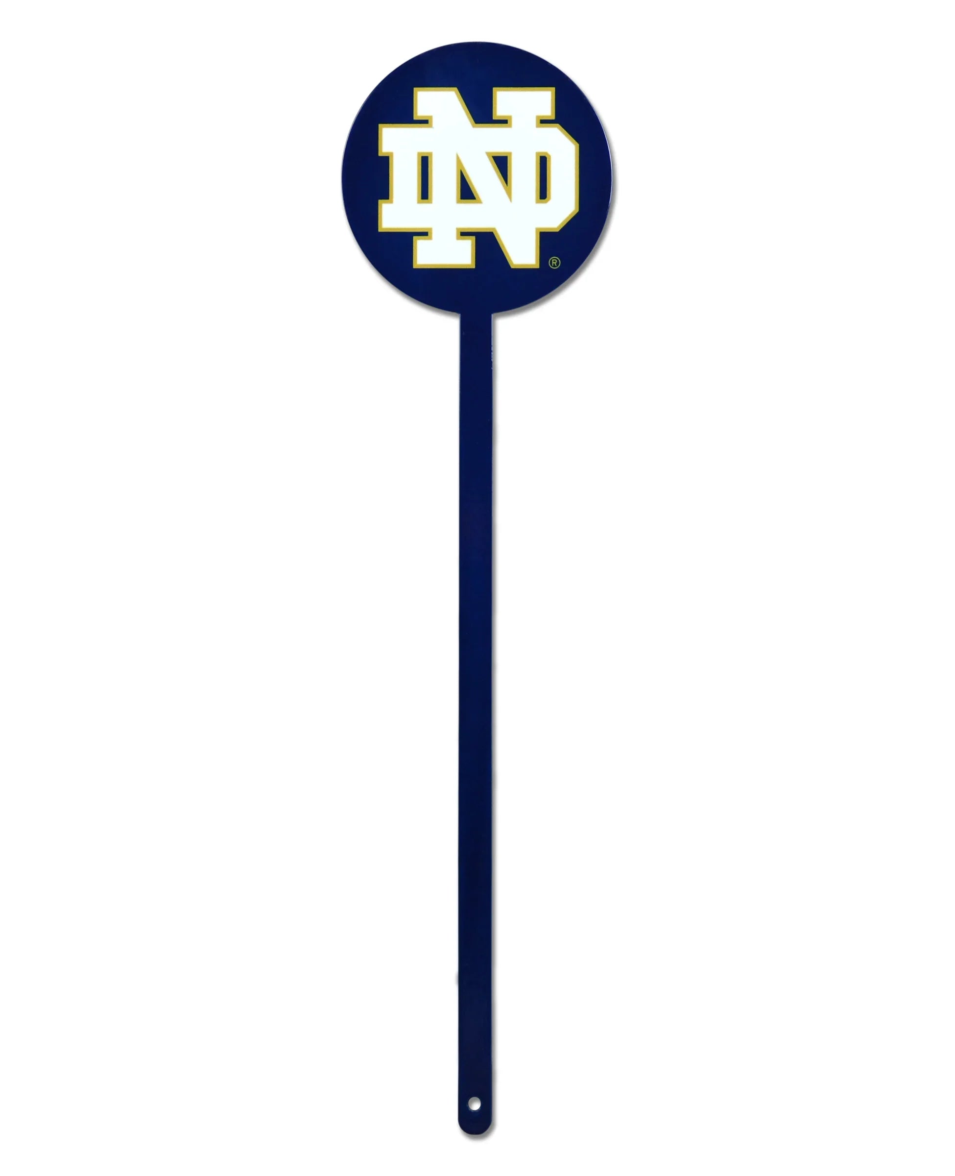 Notre Dame Laser Cut Steel Garden Stake-ND on Navy