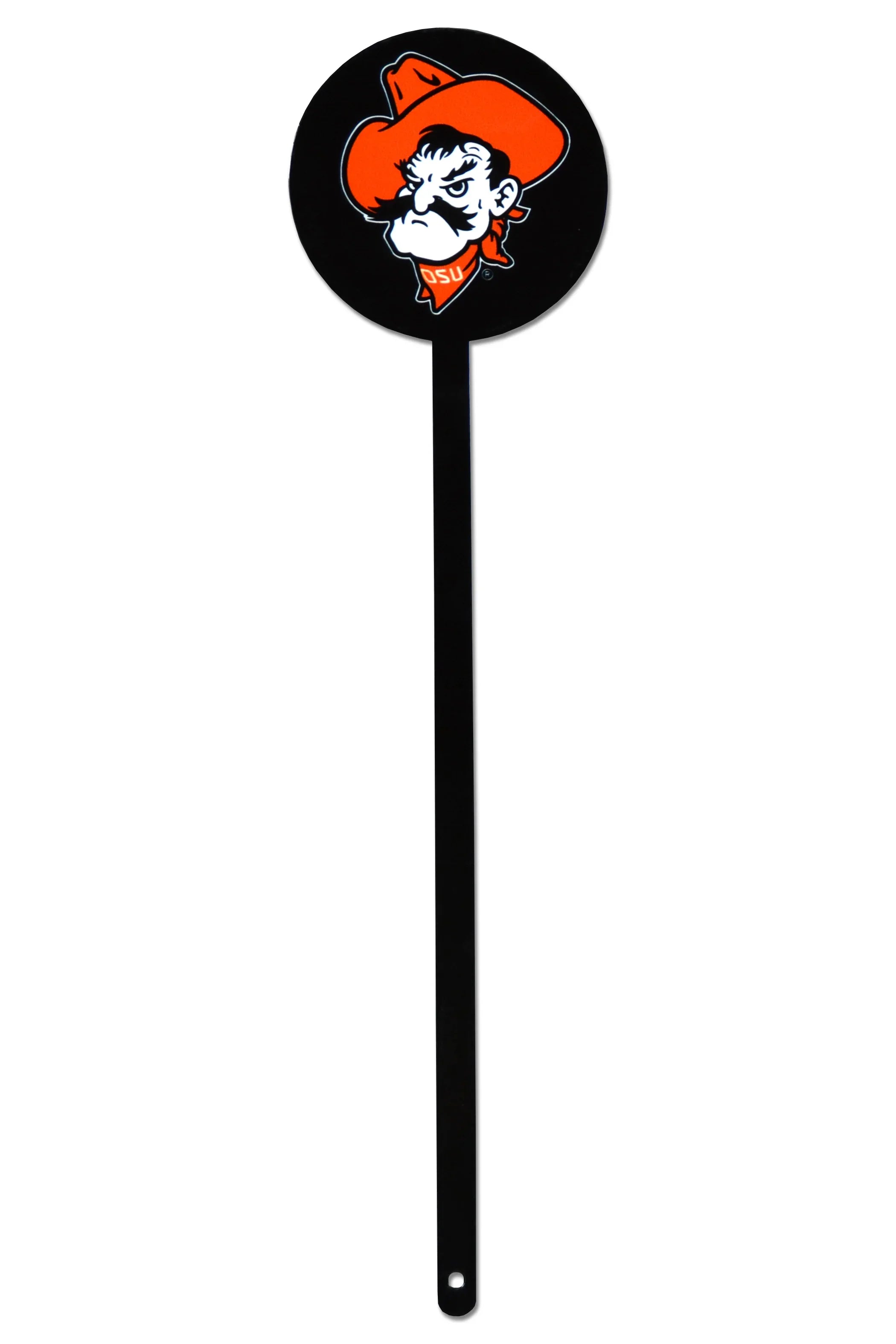 Oklahoma State Cowboys Laser Cut Steel Garden Stake-Pete black