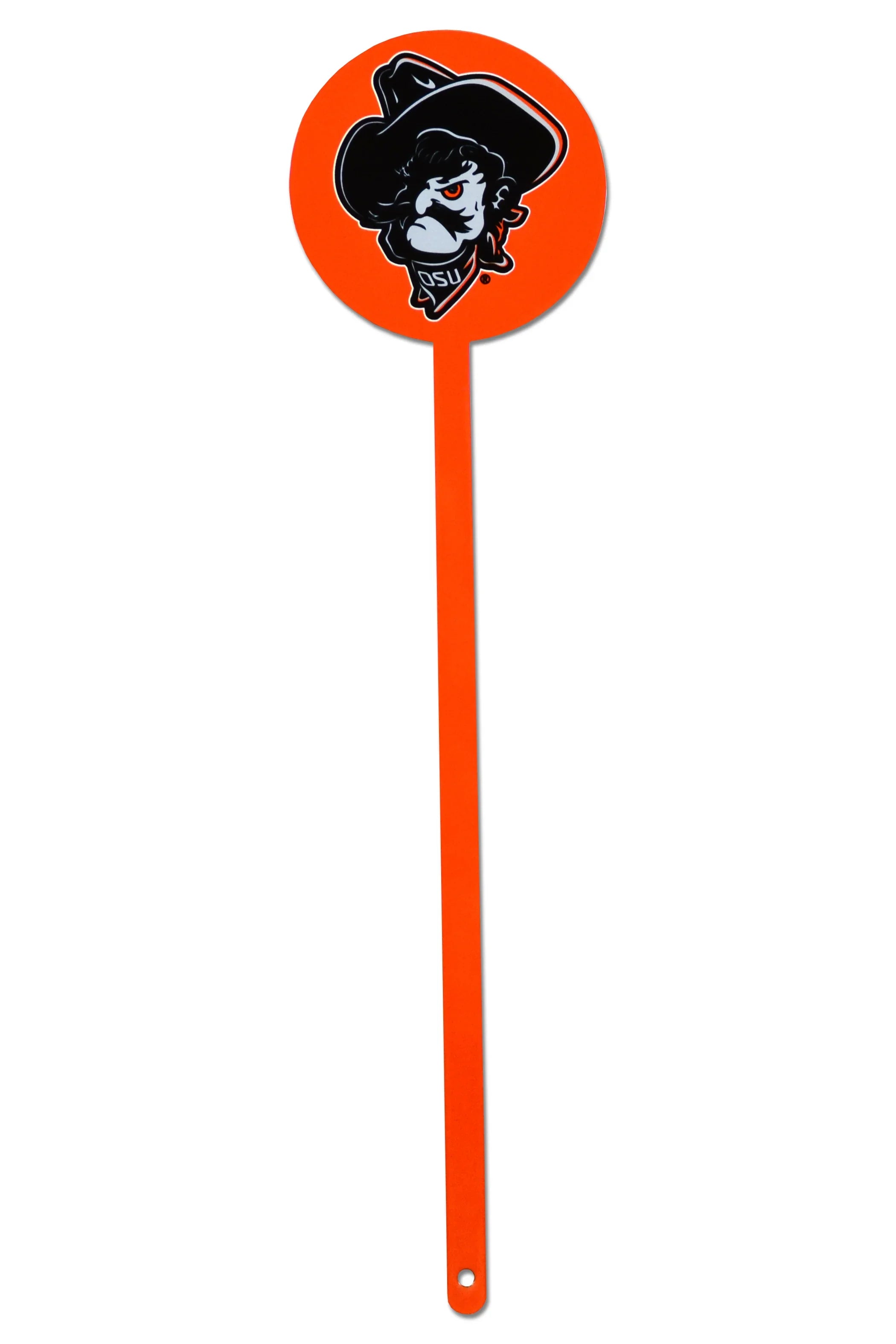 Oklahoma State Cowboys Laser Cut Steel Garden Stake-Pete orange