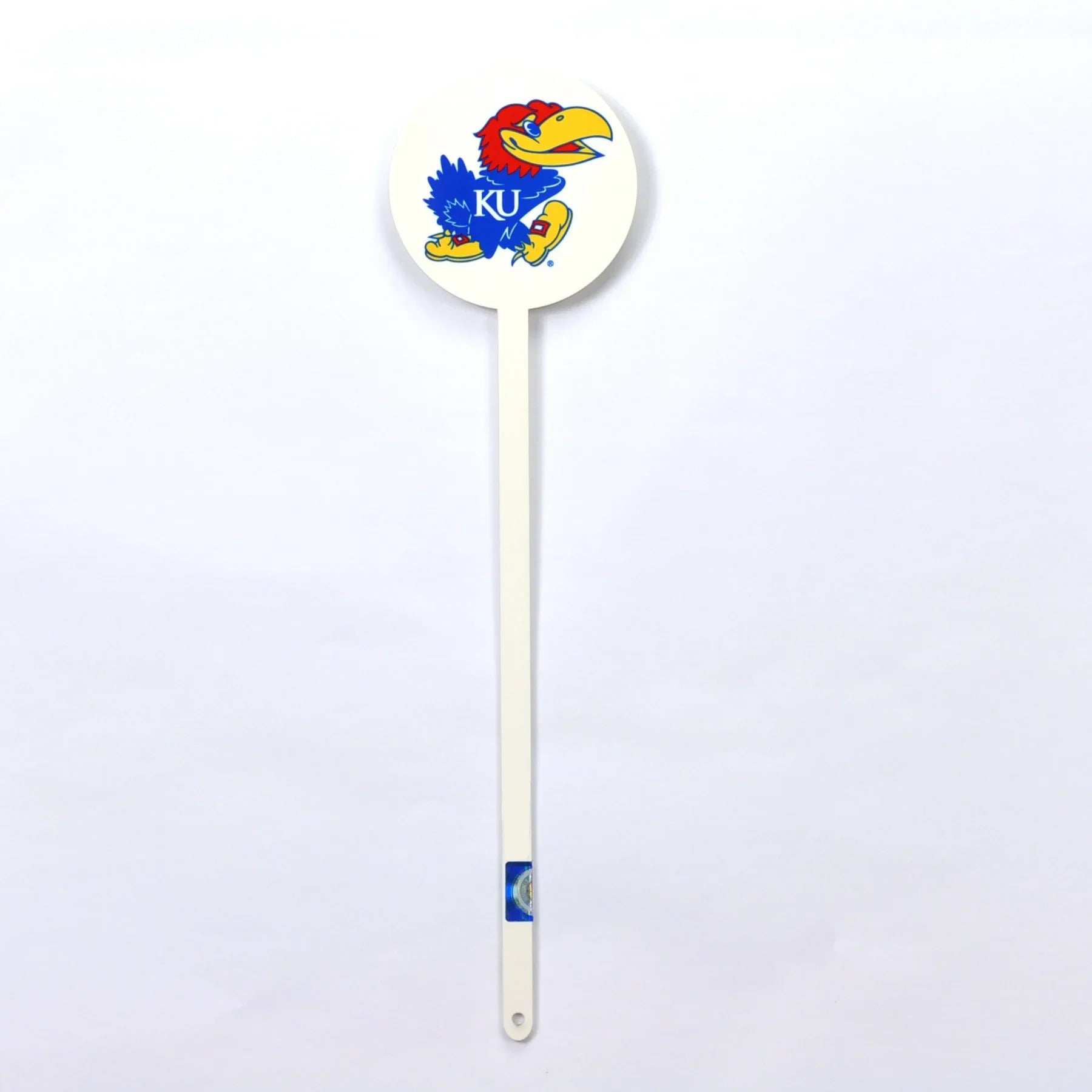 Kansas Jayhawks Laser Cut Steel Garden Stake-White