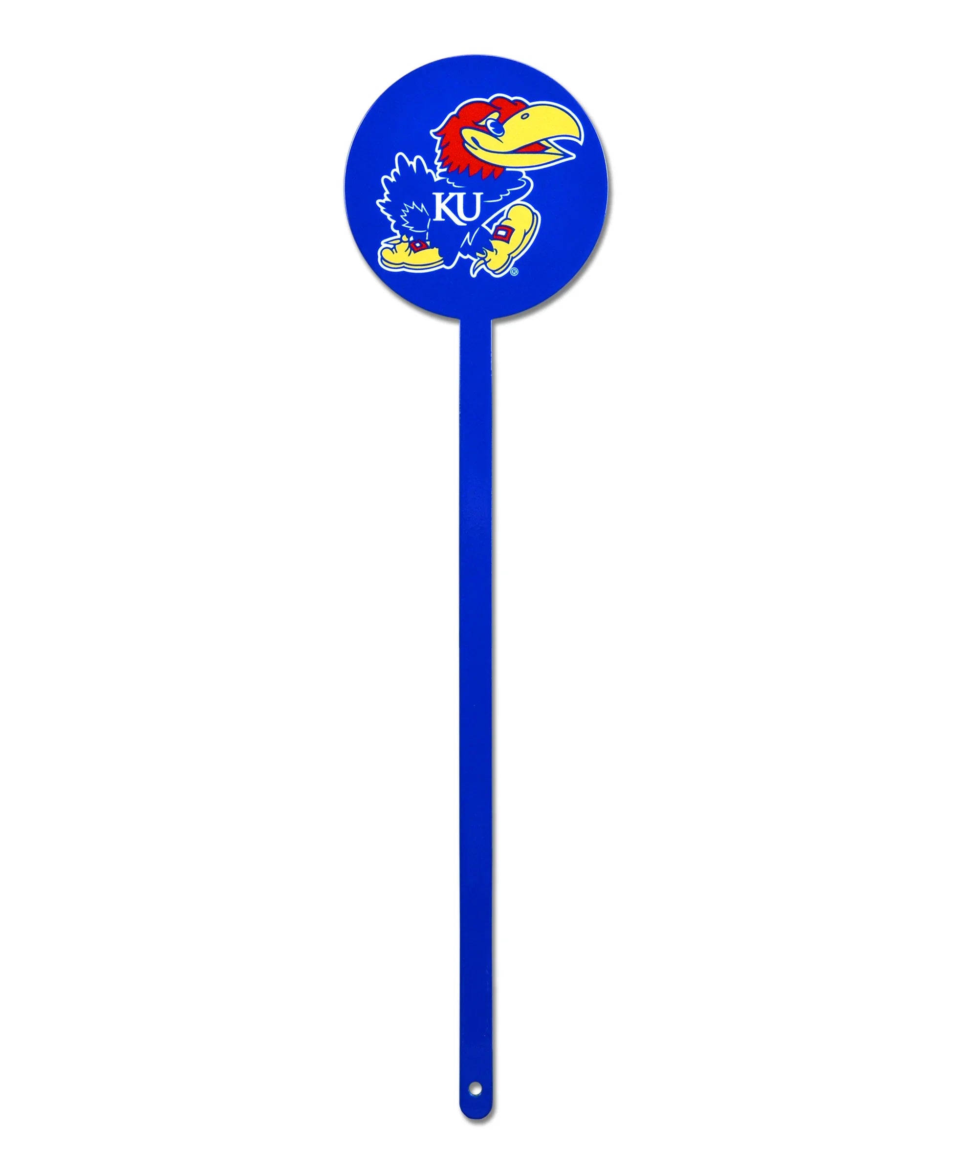Kansas Jayhawks Laser Cut Steel Garden Stake-Blue