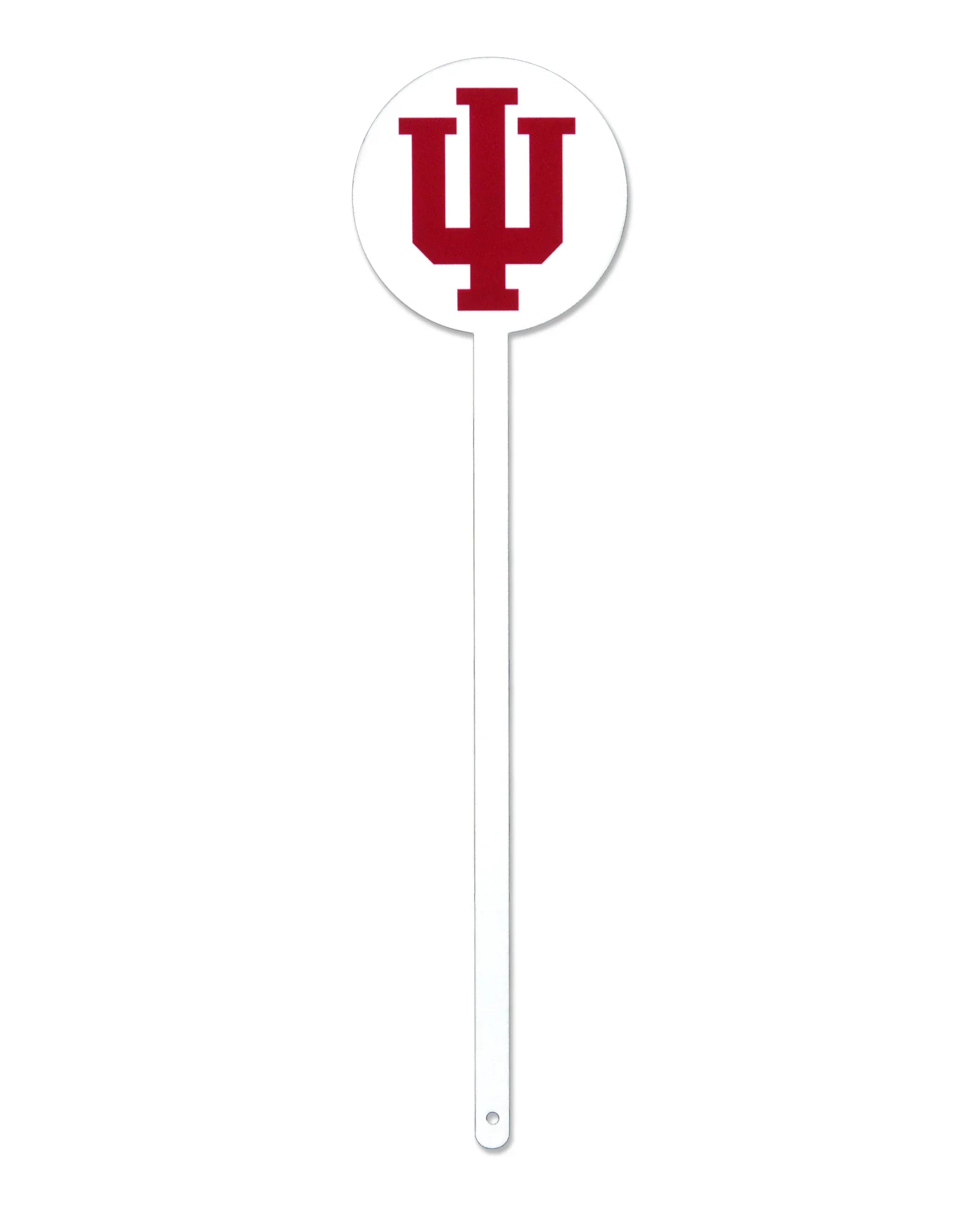 Indiana Hoosiers Laser Cut Steel Garden Stake-IU White