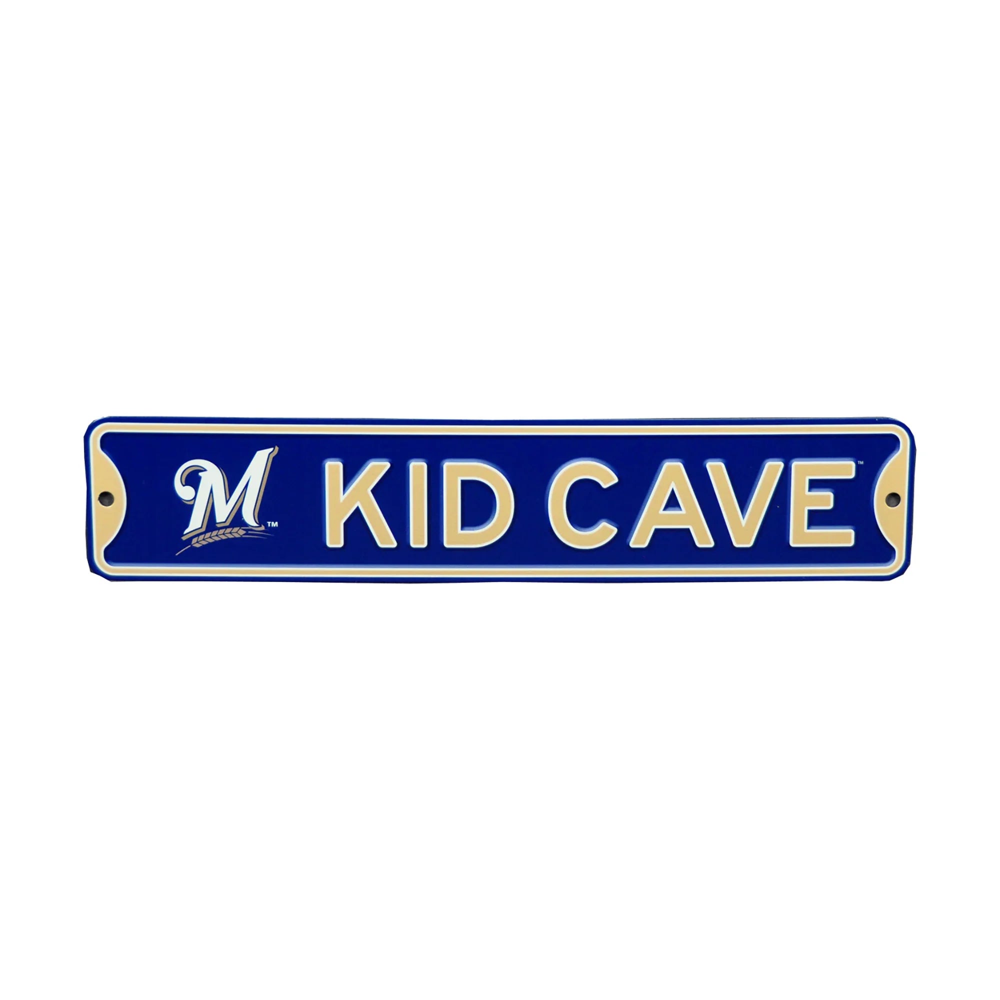Milwaukee Brewers  Steel Kid Cave Sign- Vintage Logo