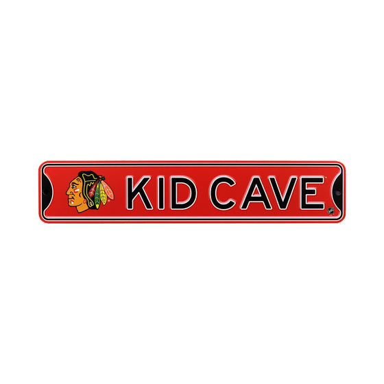 Chicago Blackhawks  Steel Kid Cave Sign