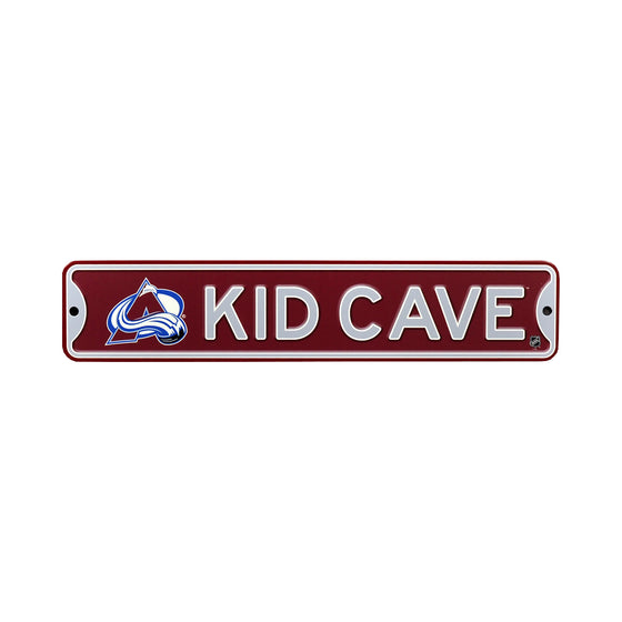 Colorado Avalanche  Steel Kid Cave Sign
