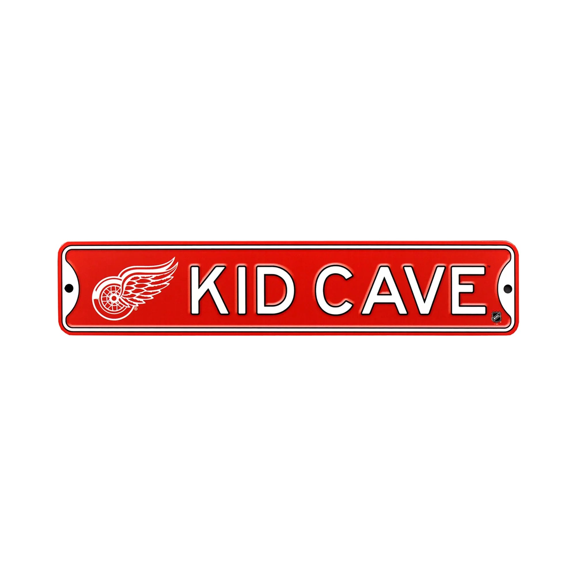 Detroit Red Wings  Steel Kid Cave Sign