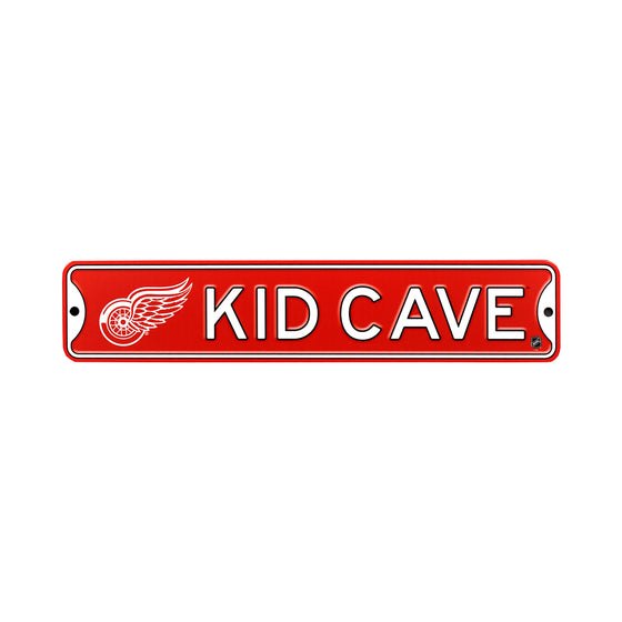 Detroit Red Wings  Steel Kid Cave Sign