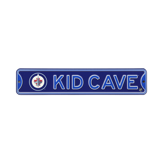 Winnipeg Jets  Steel Kid Cave Sign