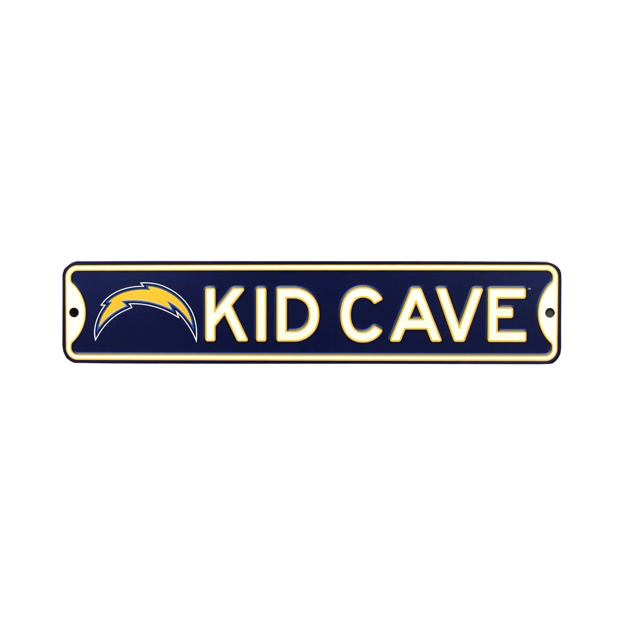Los Angeles Chargers Steel Kid Cave Sign